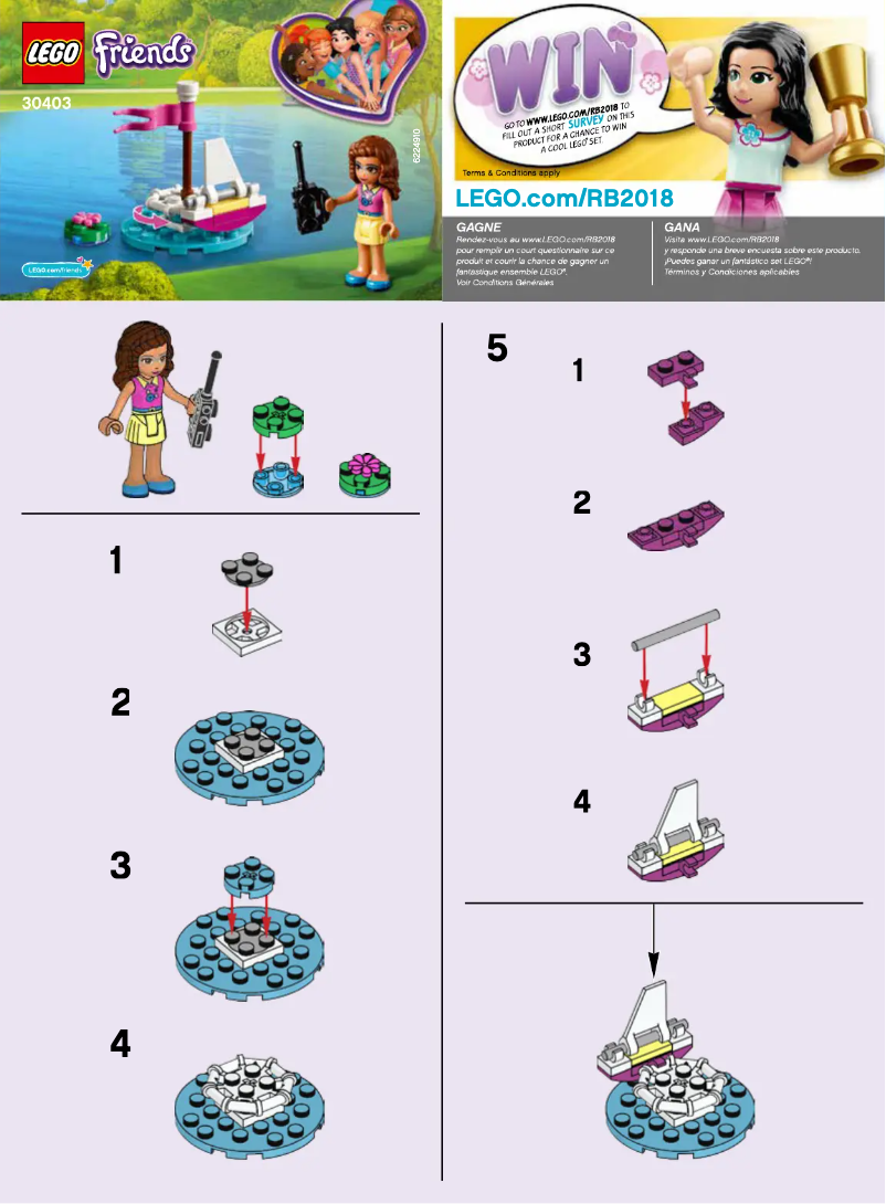 Page n°1 - Manuel utilisateur Lego Friends 30403