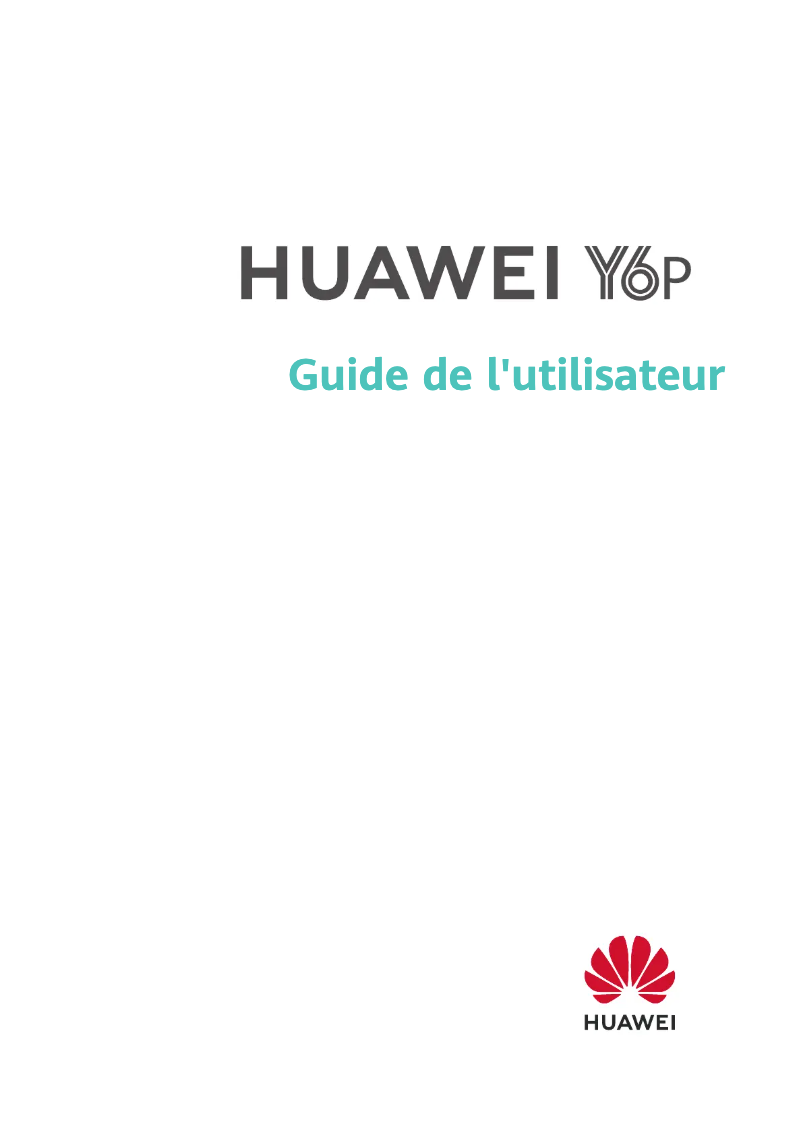 Page 1 de la notice Manuel utilisateur Huawei Y6P