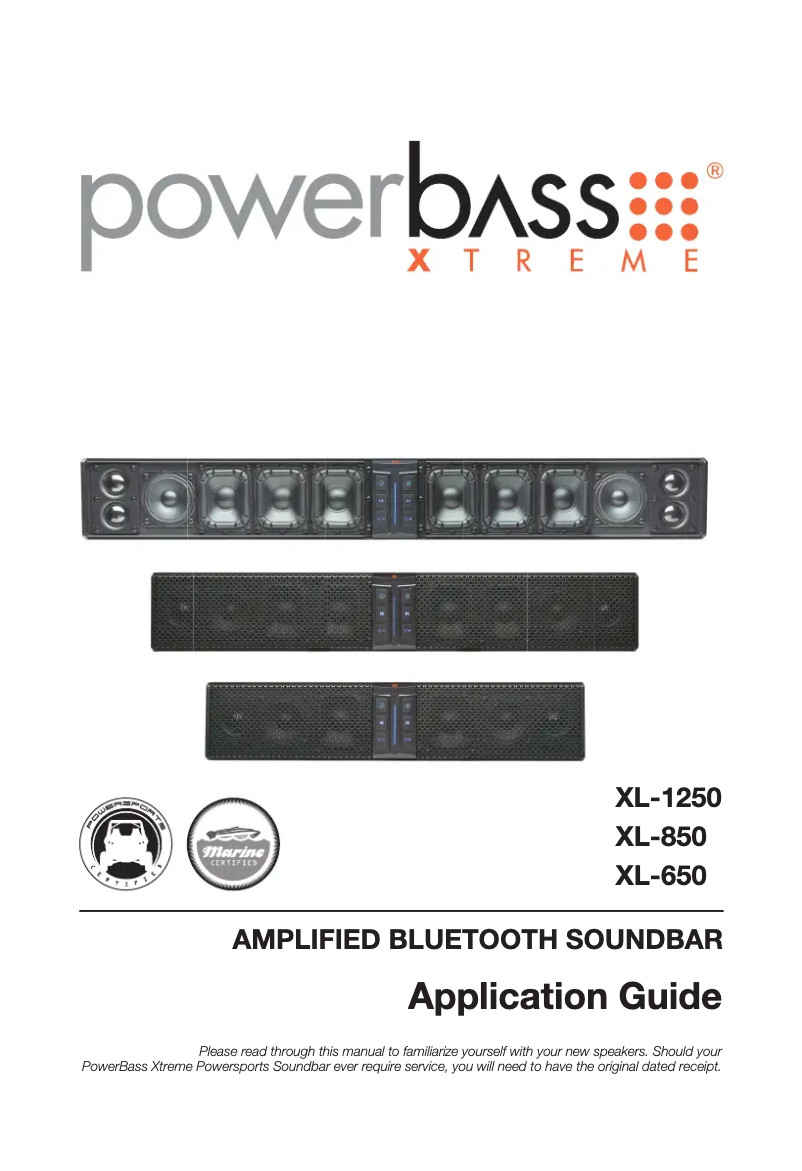 Page 1 de la notice Manuel utilisateur PowerBass Xtreme XL-650