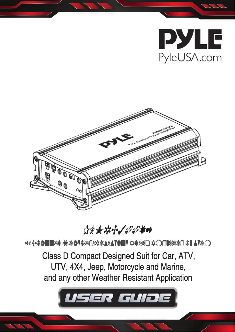 Page 1 de la notice Manuel utilisateur Pyle PLMRC300X2