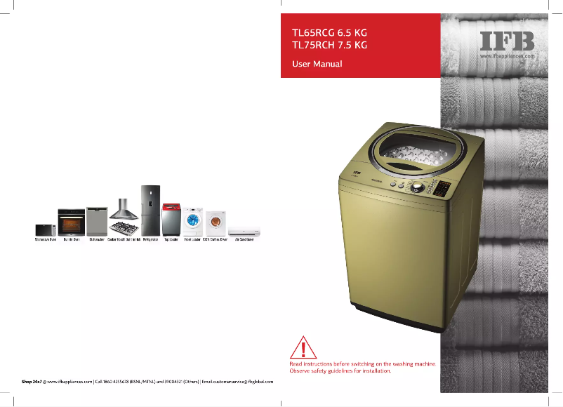 Page 1 de la notice Manuel utilisateur IFB TL75RCH