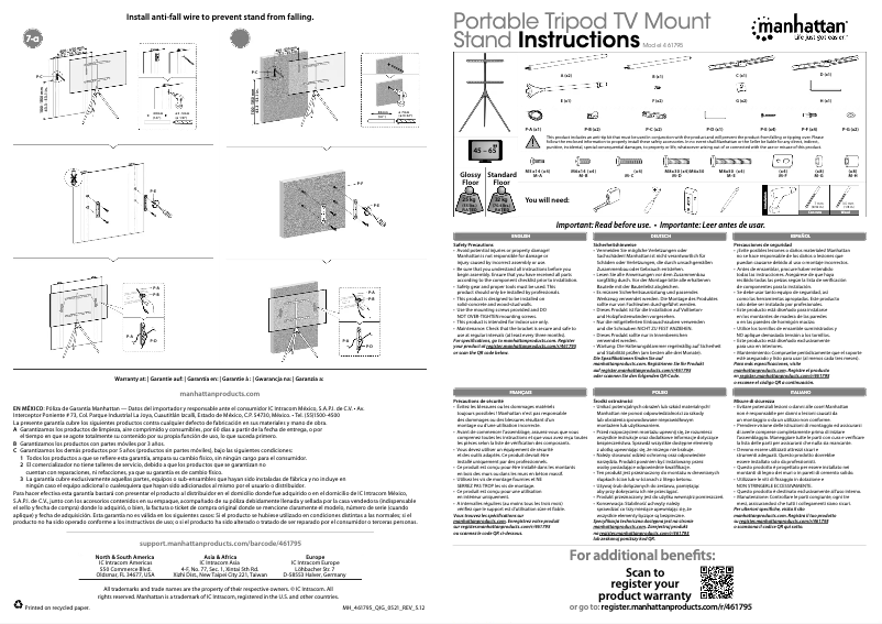 Image de la première page du manuel de l'appareil 461795