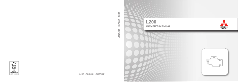 Image de la première page du manuel de l'appareil L200 (2018)