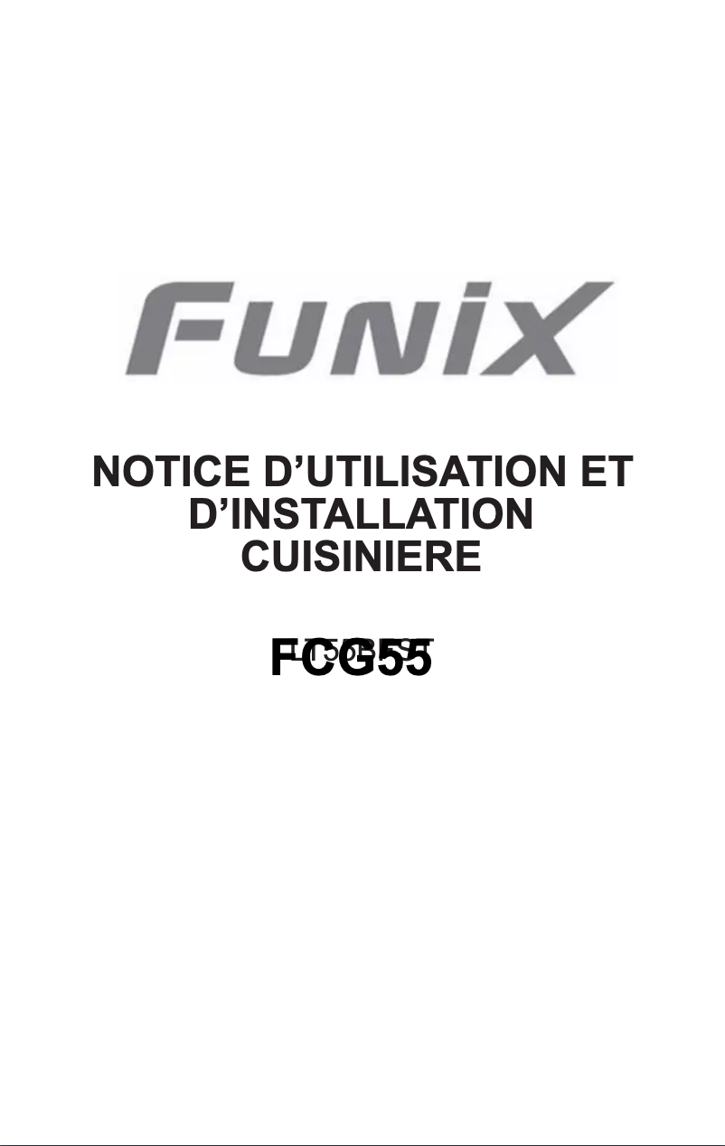 Page n°1 - Manuel utilisateur Funix FCG55