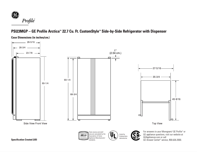 Imagen de la primera página del manual del dispositivo PSI23MGPCC
