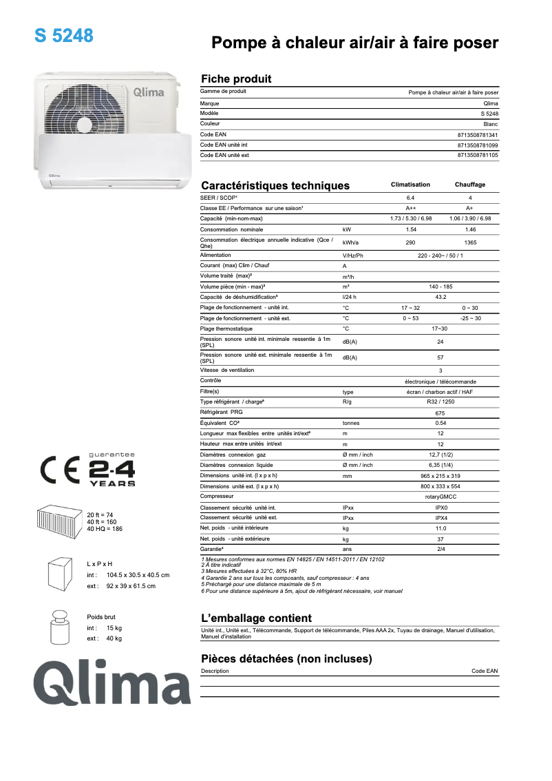 Image de la première page du manuel de l'appareil S 5248
