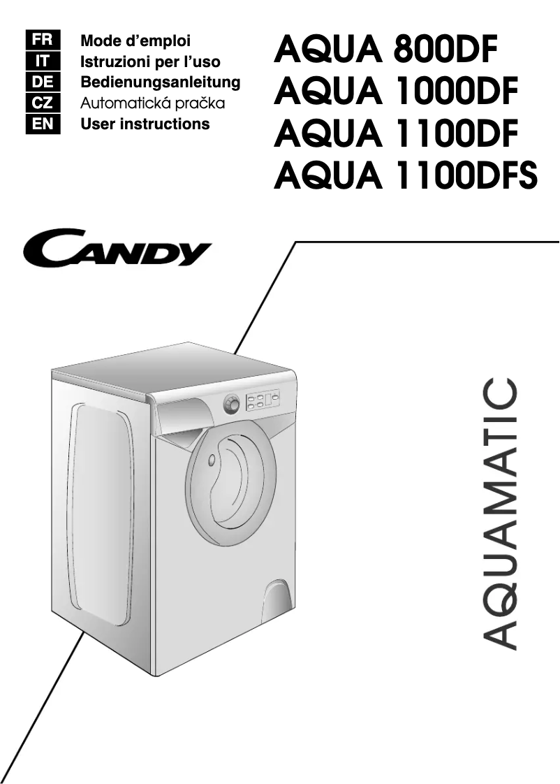 Image de la première page du manuel de l'appareil AQUA 800DF/3-S