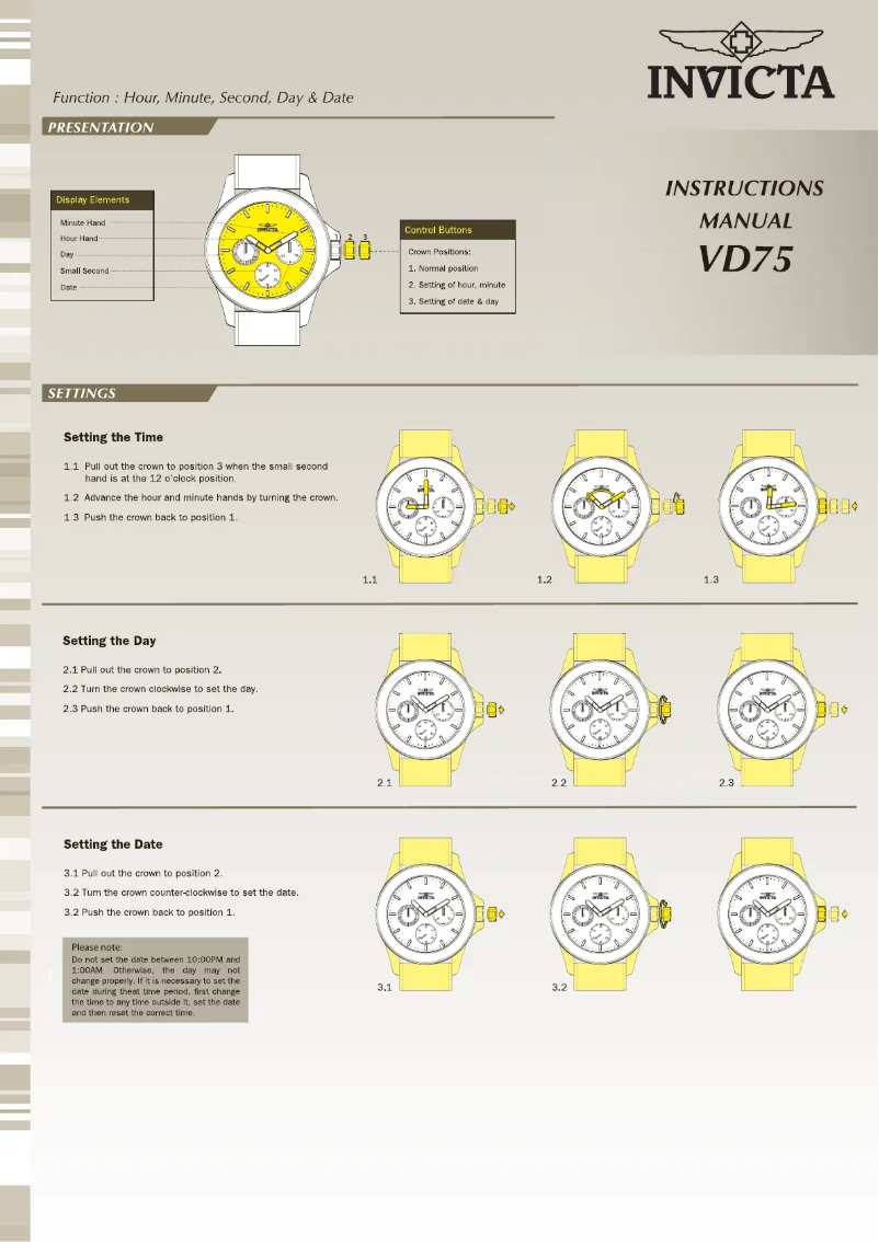 Page n°1 - Manuel utilisateur Invicta Bolt 29137
