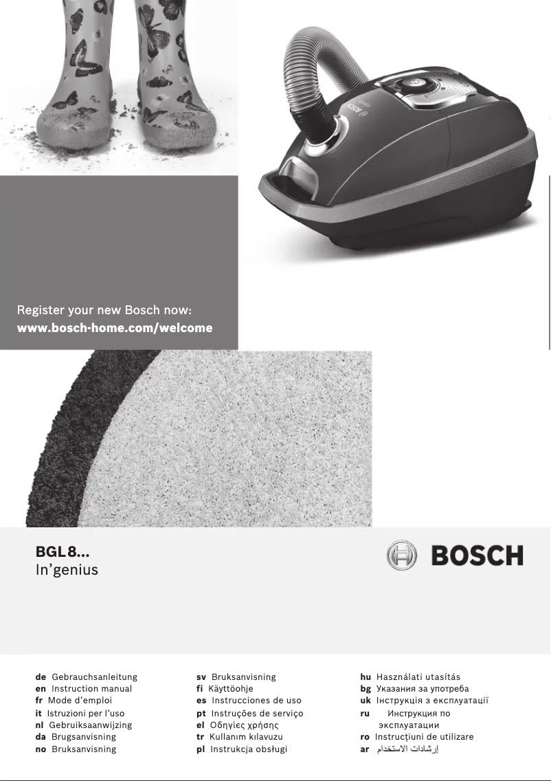 Page n°1 - Manuel utilisateur Bosch In'genius BGL8407