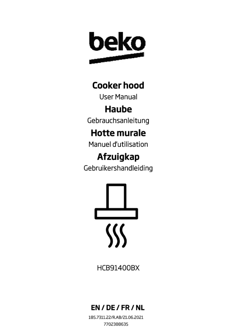 Page 1 de la notice Manuel utilisateur Beko HCB91400BX