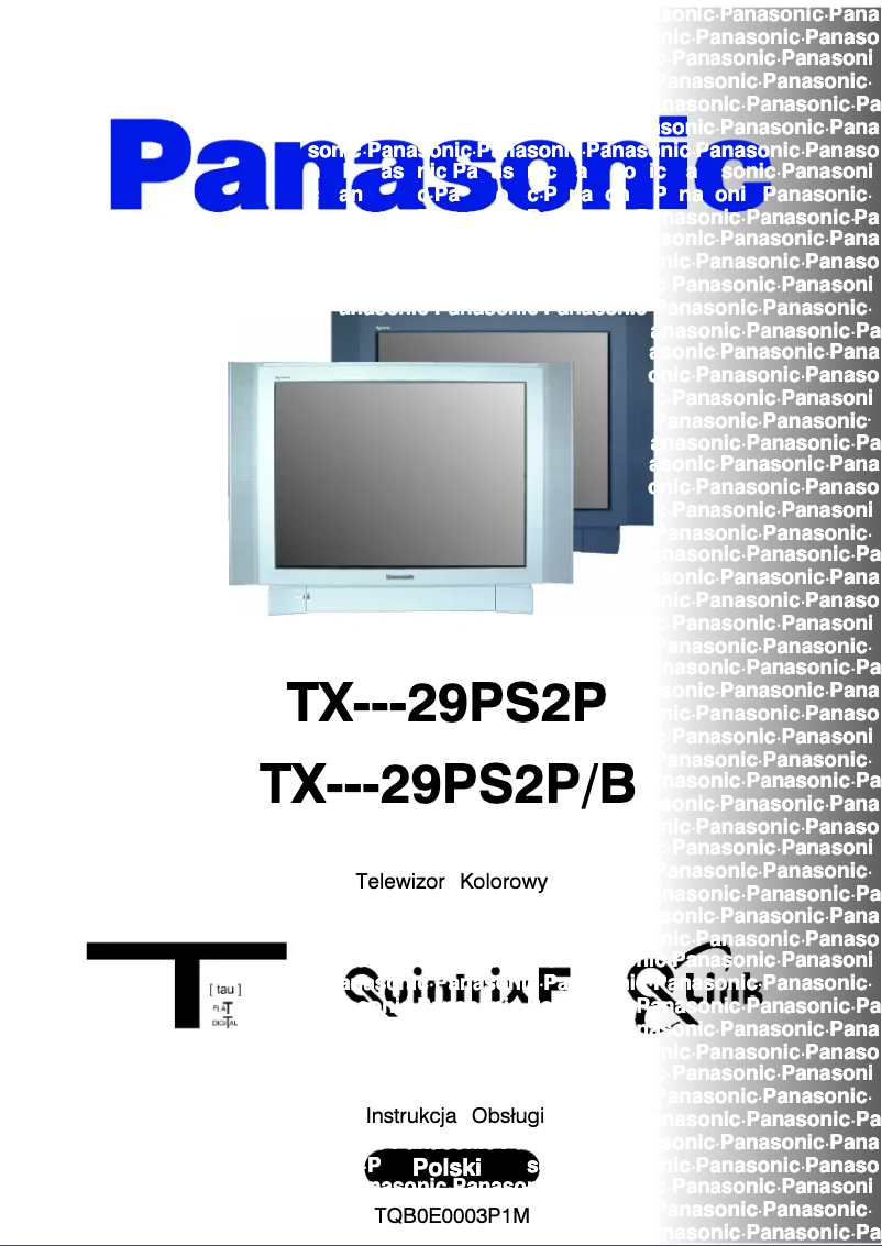 Page 1 de la notice Manuel utilisateur Panasonic TX-29PS2P