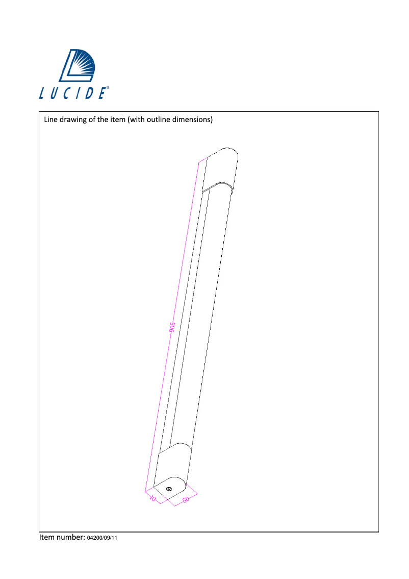 Page 1 de la notice Manuel utilisateur Lucide Alta 04200/09/11