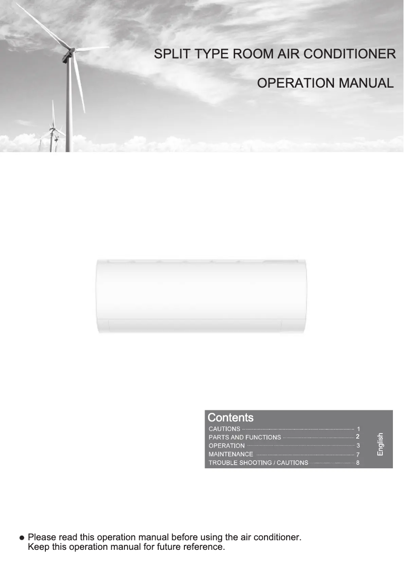 Page 1 de la notice Manuel utilisateur Haier Smart UV Inverter-18K