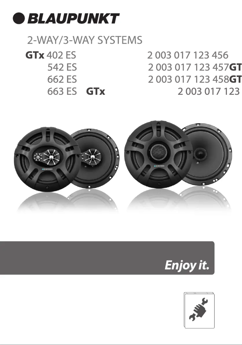 Page n°1 - Manuel utilisateur Blaupunkt GTx 542 ES