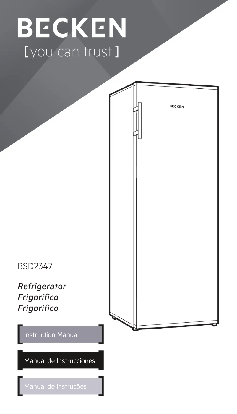 Page 1 de la notice Manuel utilisateur Becken BSD2347