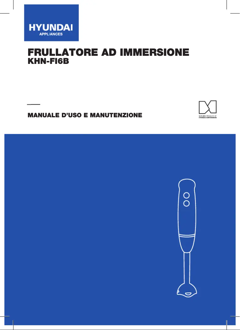 Page 1 de la notice Manuel utilisateur Hyundai KHN-FI6B