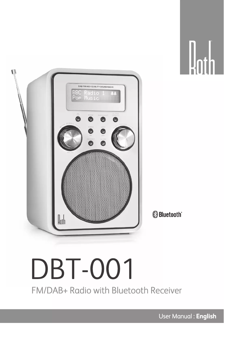 Page n°1 - Manuel utilisateur Roth DBT-001