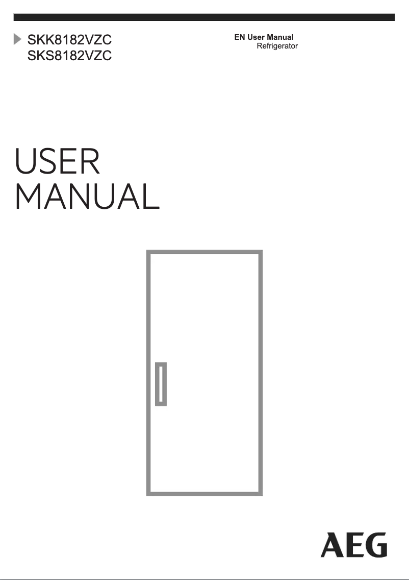 Page n°1 - Manuel utilisateur AEG SKK8182VZC