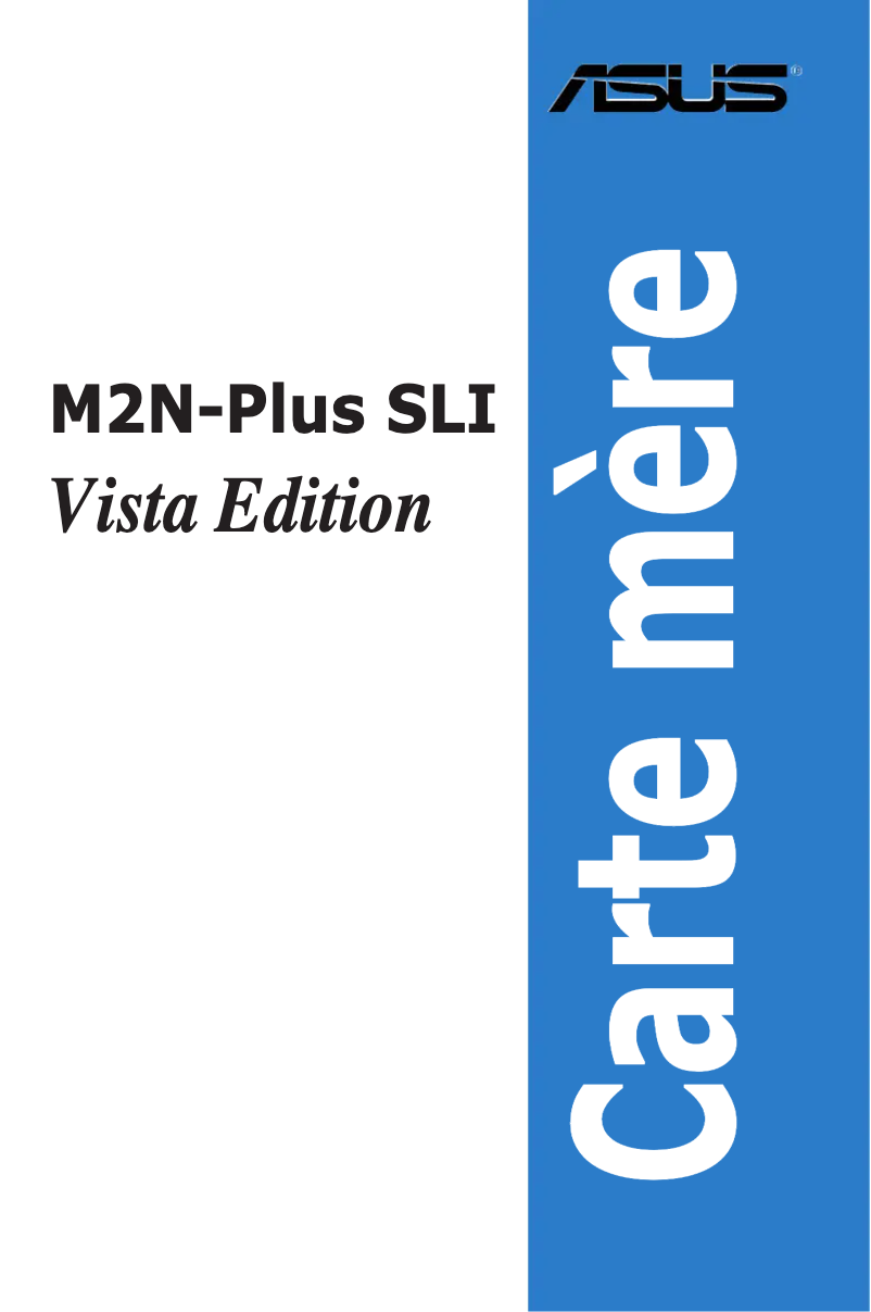 Page 1 de la notice Manuel utilisateur Asus M2N-Plus SLI Vista Edition