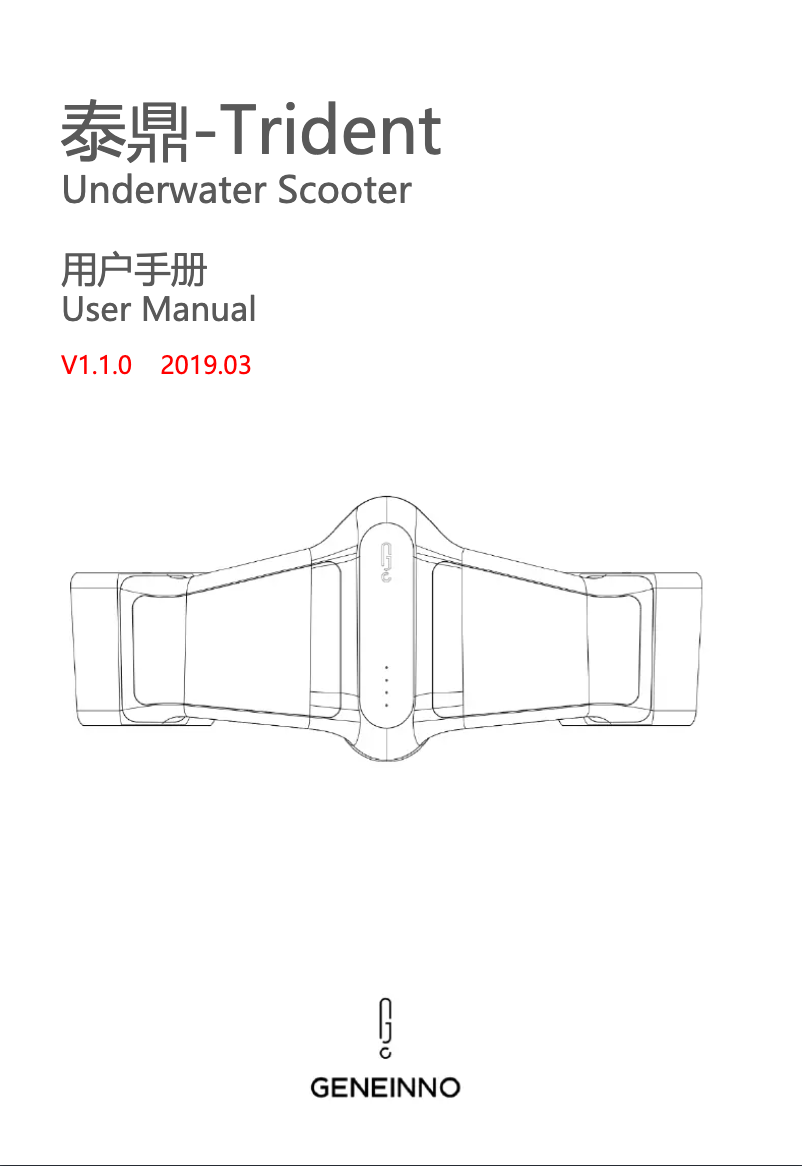 Image de la première page du manuel de l'appareil Trident