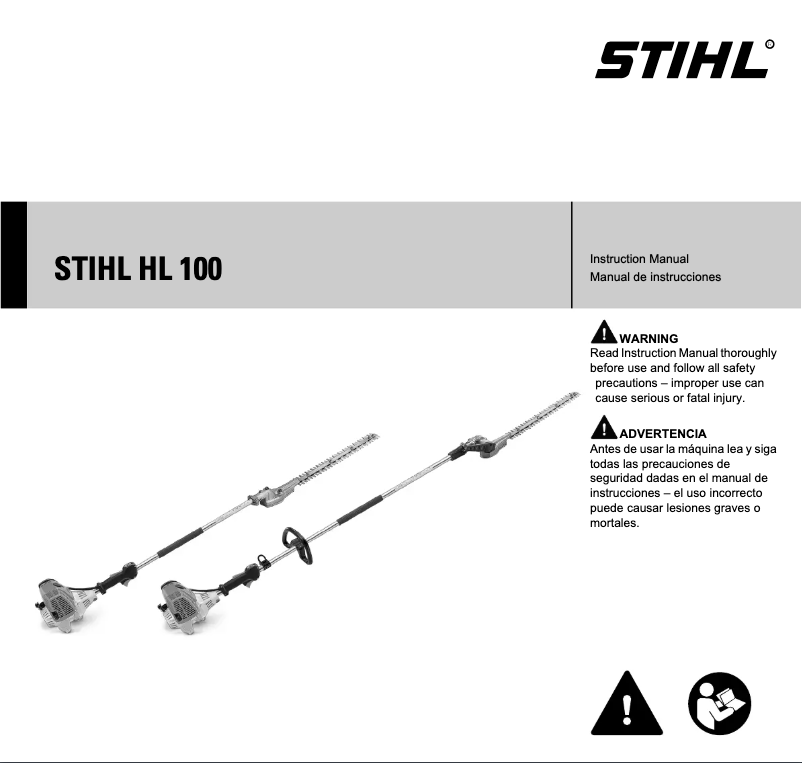 Page 1 de la notice Manuel utilisateur Stihl HL 100