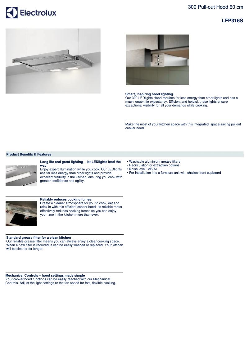 Image de la première page du manuel de l'appareil LFP316S