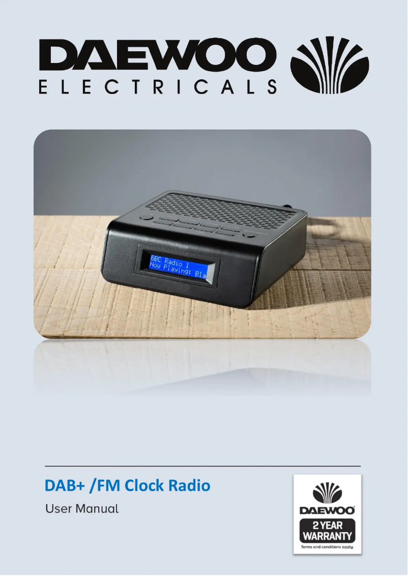 Page n°1 - Manuel utilisateur Daewoo AVS1401