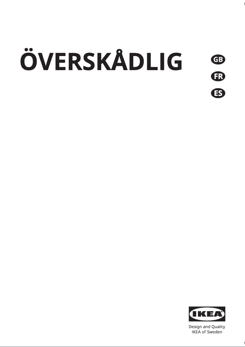 Image de la première page du manuel de l'appareil ÖVERSKÅDLIG 604.621.54