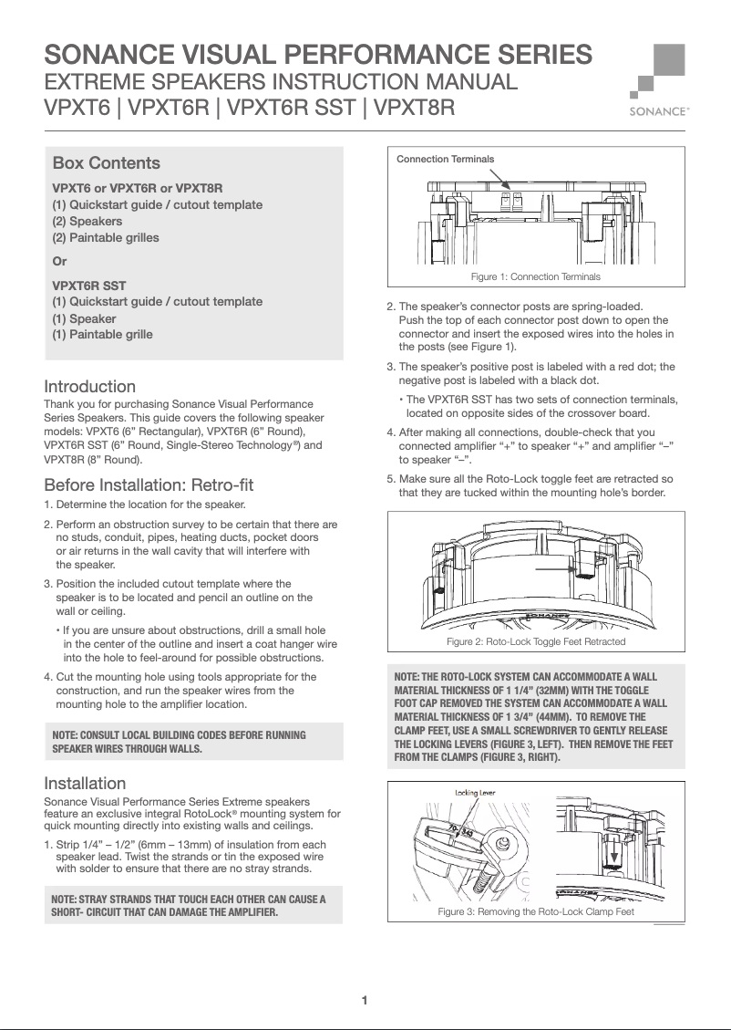 Imagen de la primera página del manual del dispositivo Visual Performance Extreme VPXT6