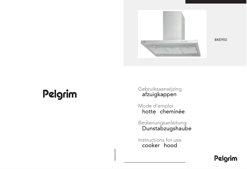 Page 1 de la notice Manuel utilisateur Pelgrim BKE950RVS