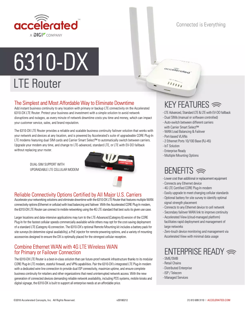 Page n°1 - Manuel utilisateur Digi ASB-6310-DX06-OUS