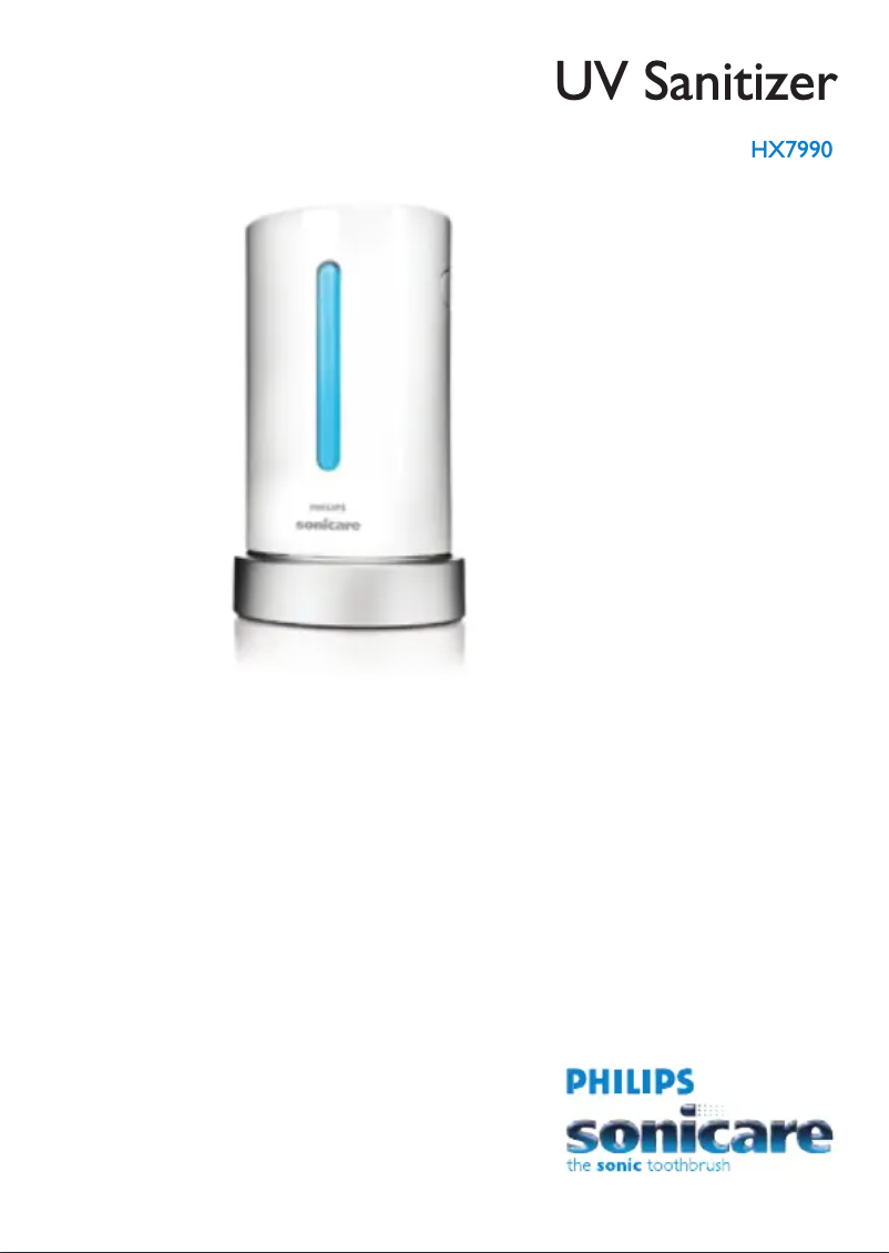 Page 1 de la notice Manuel utilisateur Philips Sonicare HX7990