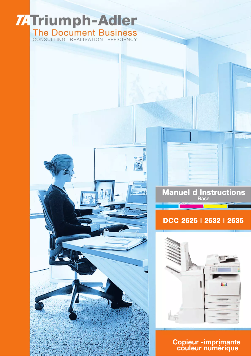 Page 1 de la notice Manuel utilisateur Triumph-Adler DCC 2635