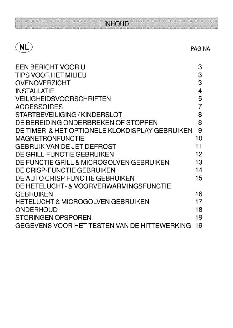 Page 1 de la notice Manuel utilisateur Whirlpool AT 328