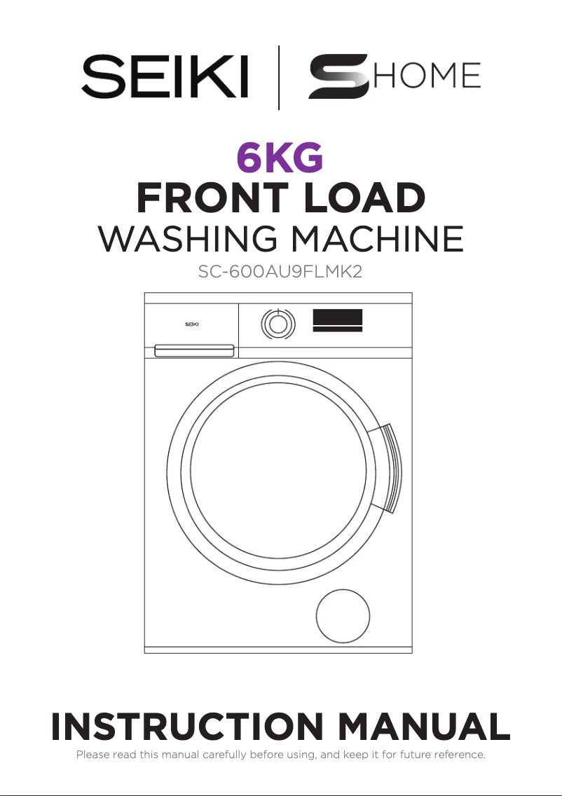 Page n°1 - Manuel utilisateur Seiki SC-600AU9FLMK2