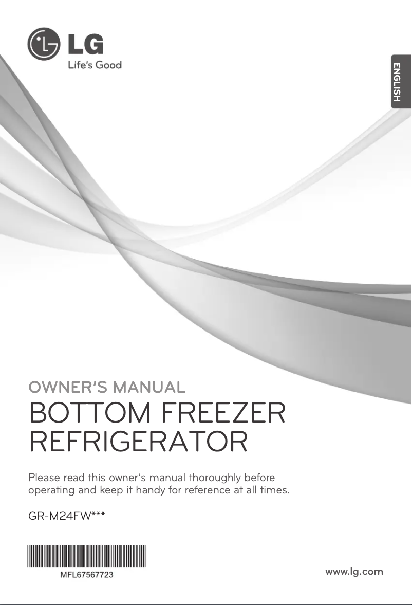 Image de la première page du manuel de l'appareil GR-M24FWCVM