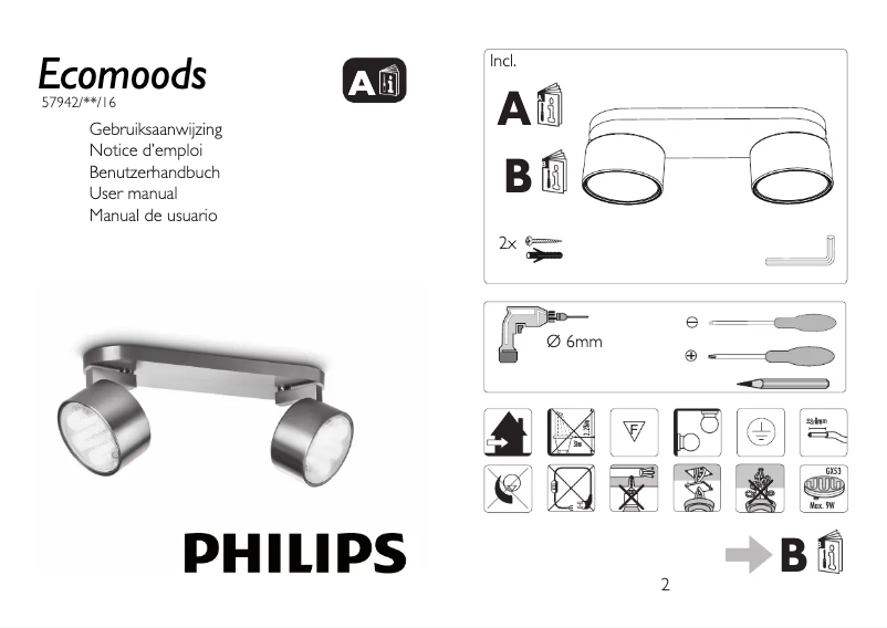 Page n°1 - Manuel utilisateur Philips Ecomoods 579421716