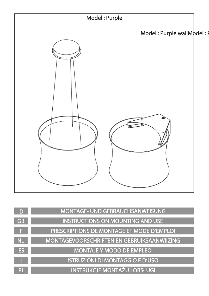 Page 1 de la notice Manuel utilisateur Airforce Purple