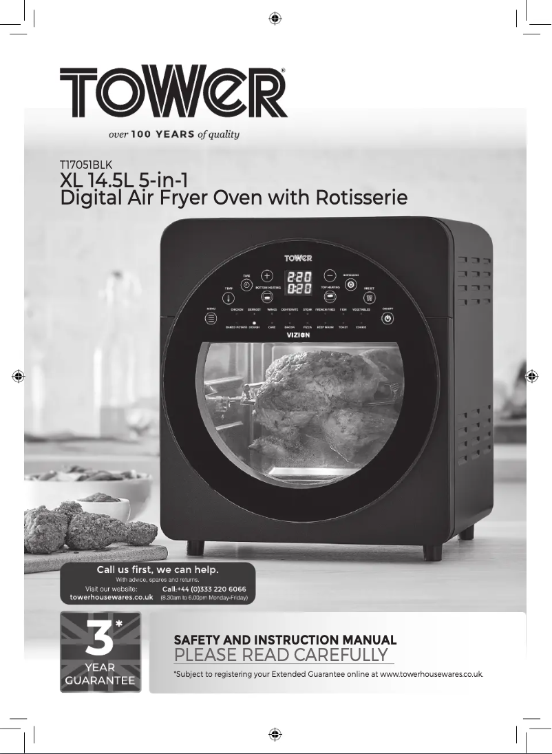 Page 1 de la notice Manuel utilisateur Tower Vortx T17051