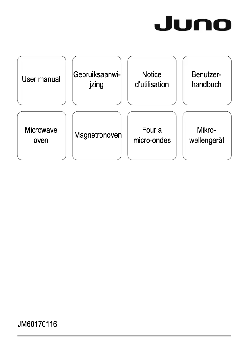 Page 1 de la notice Manuel utilisateur Juno JM60170116