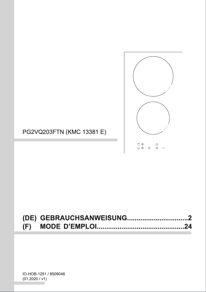 Imagen de la primera página del manual del dispositivo KMC 13381 E
