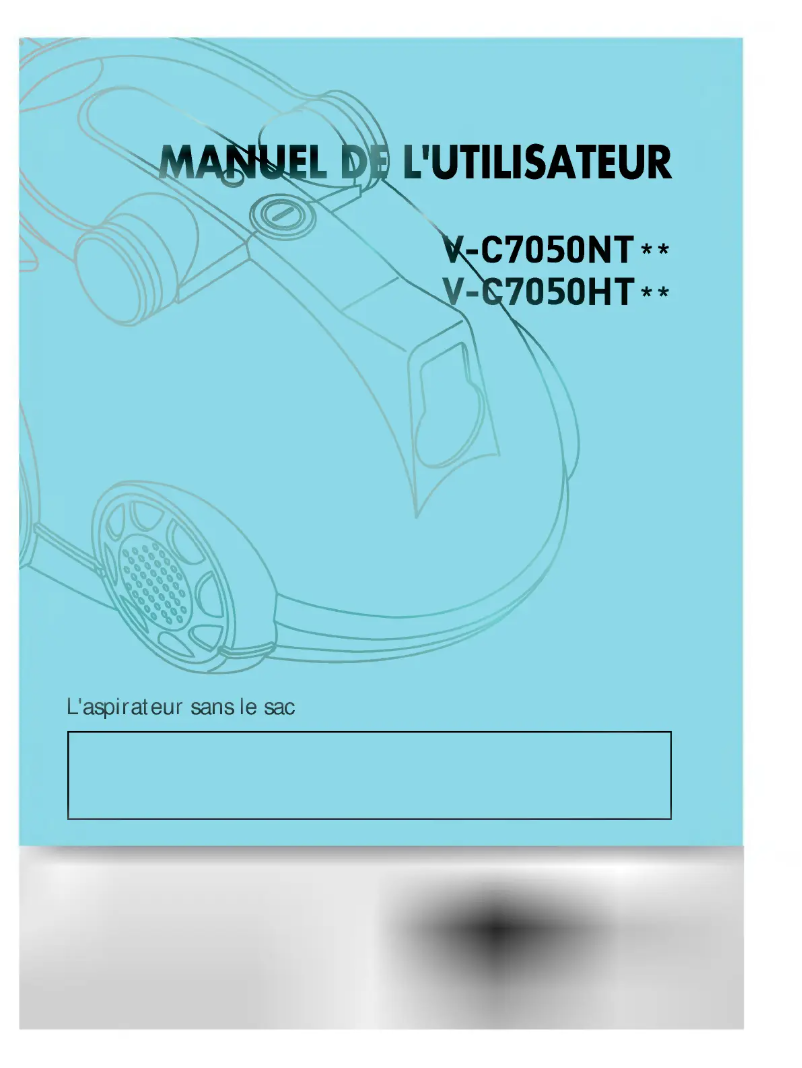 Image de la première page du manuel de l'appareil V-C7050HT