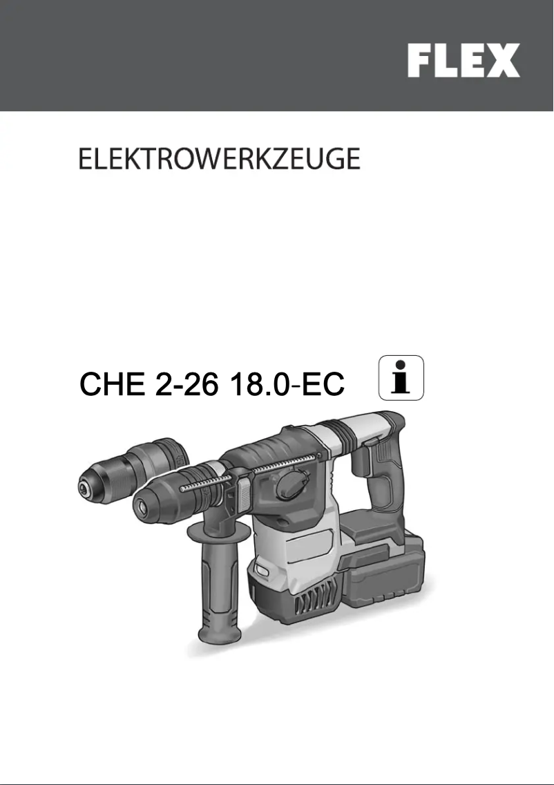 Image de la première page du manuel de l'appareil CHE 2-26 18.0-EC