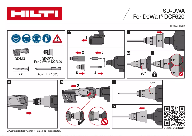 Page 1 de la notice Manuel utilisateur Hilti PBH S HI/LO M1