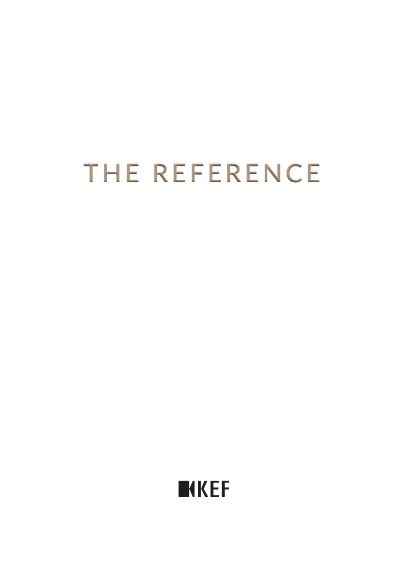 Página 1 del manual Folleto KEF Reference 3