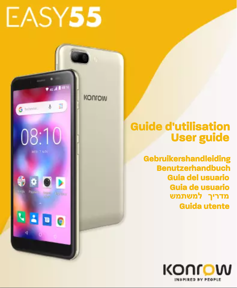 Image de la première page du manuel de l'appareil Easy 55