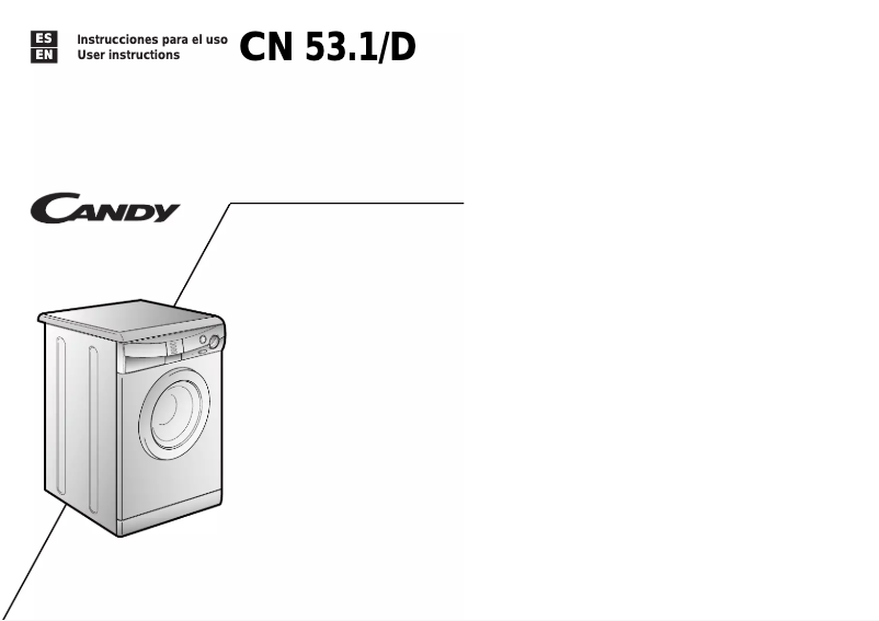 Page 1 de la notice Manuel utilisateur Candy LB CN53.1/D