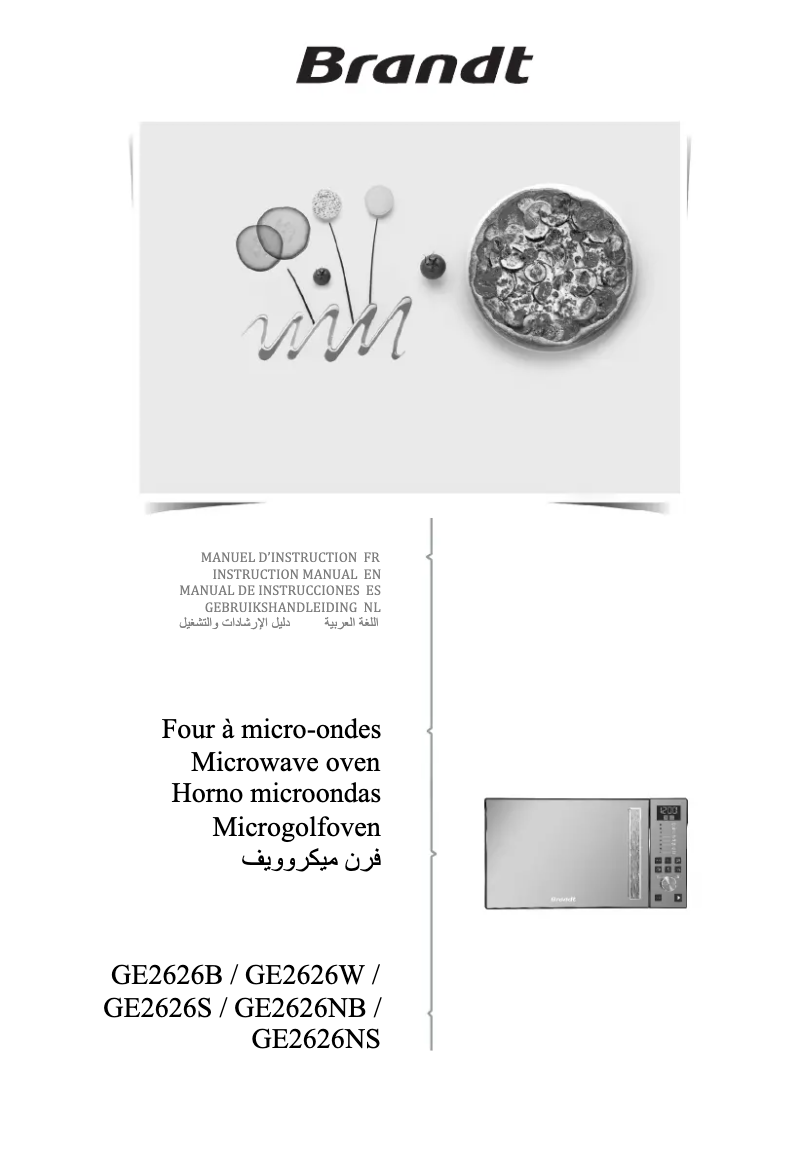 Page 1 de la notice Manuel utilisateur Brandt GE2626W