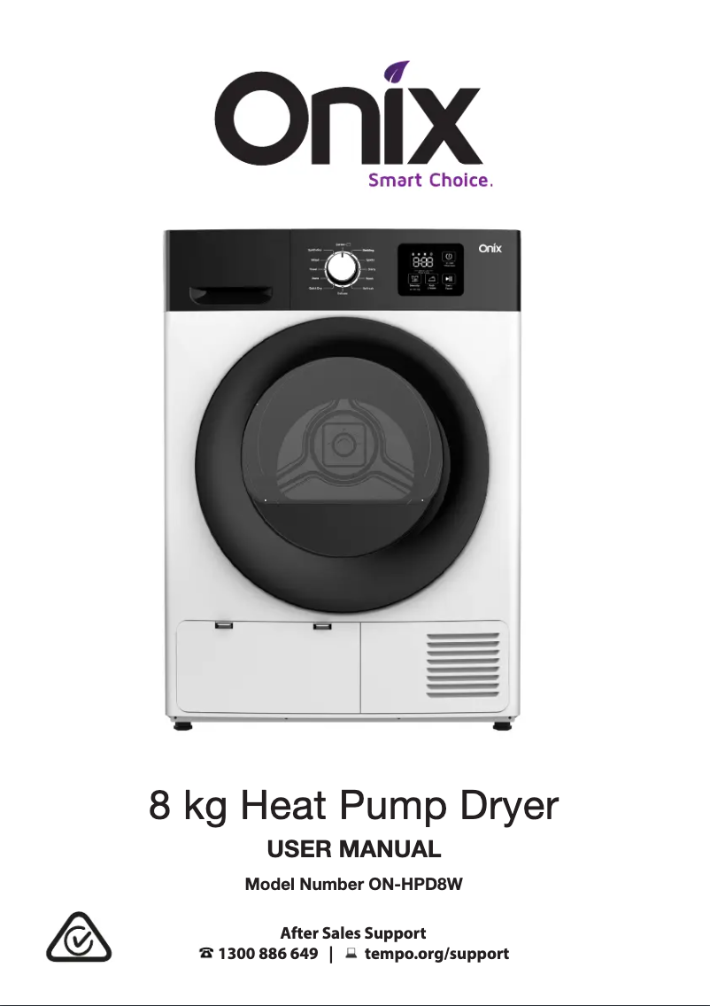 Image de la première page du manuel de l'appareil ON-HPD8W