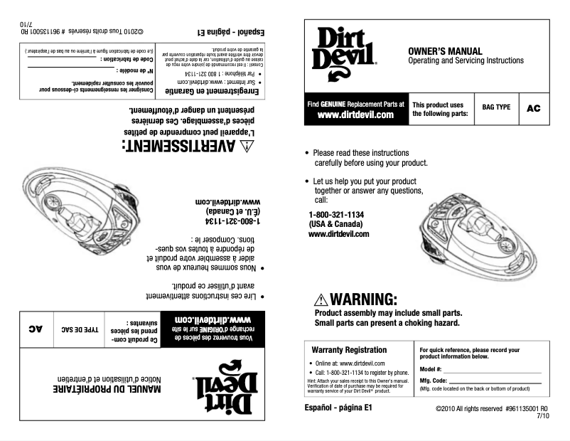 Image de la première page du manuel de l'appareil Sd30050 Turbo